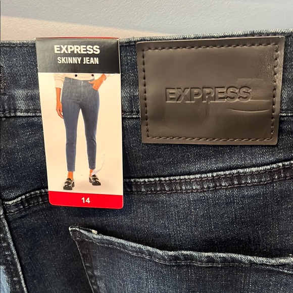 Express Blue Skinny Jeans - Picture 6 of 7